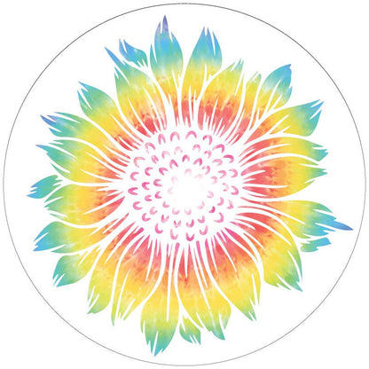 Tie Dye Sunflower Bronco Spare Tire Cover - Speedlogix
