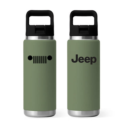 Top Handle Bottle - Jeep Text Grille - Drab Green - Speedlogix