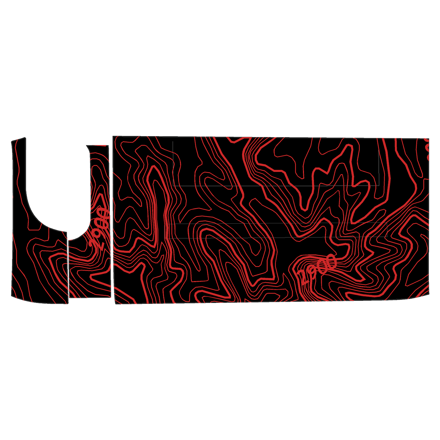 Topo 3 Piece Dash Kit (Printed Series) - 2021+ Bronco - Speedlogix