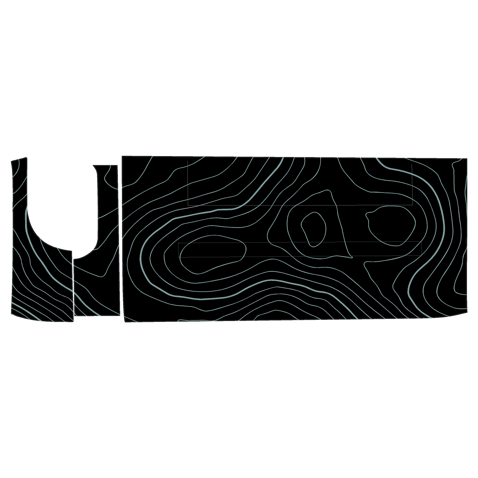 Topo 3 Piece Dash Kit (Printed Series) - 2021+ Bronco - Speedlogix