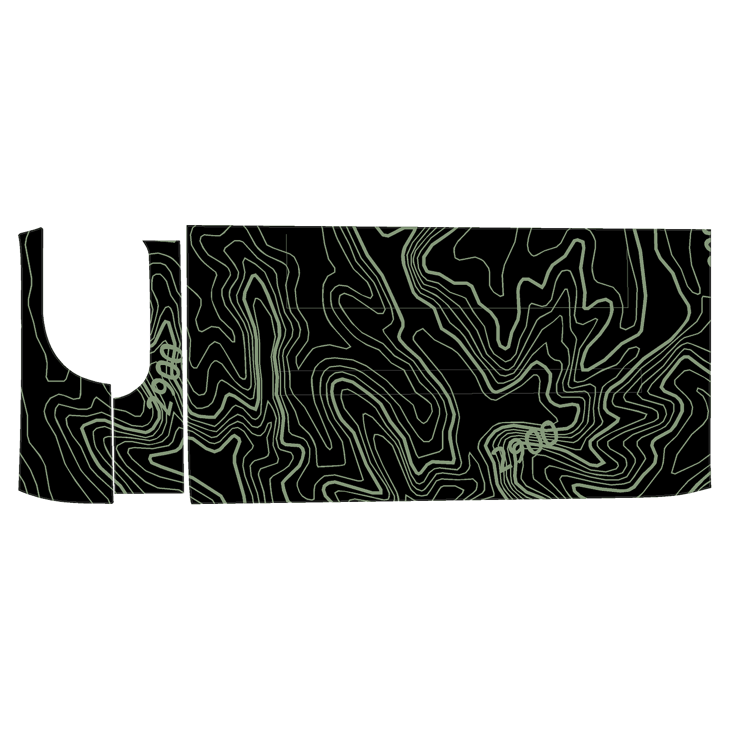 Topo 3 Piece Dash Kit (Printed Series) - 2021+ Bronco - Speedlogix