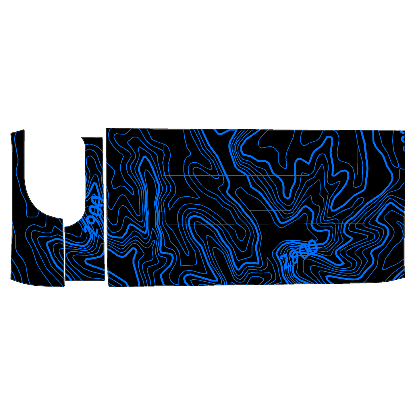 Topo 3 Piece Dash Kit (Printed Series) - 2021+ Bronco - Speedlogix