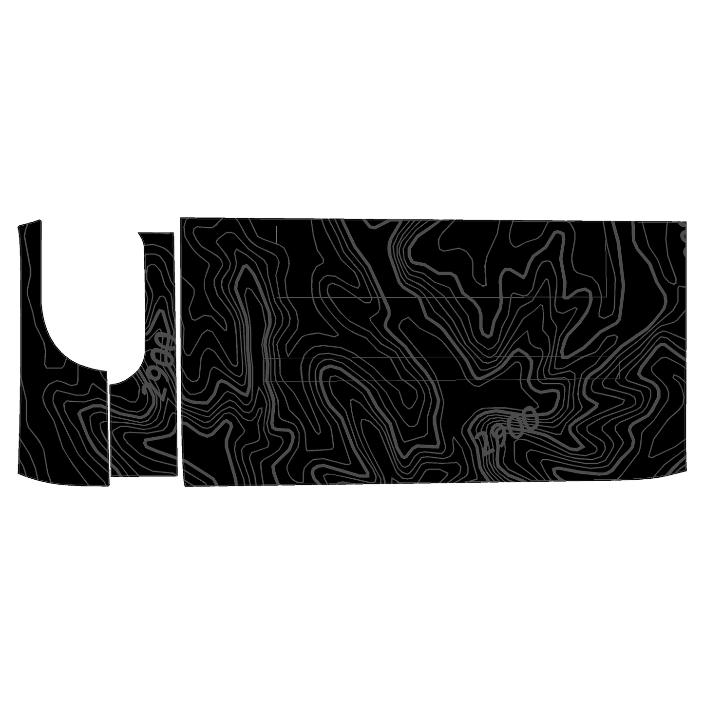 Topo 3 Piece Dash Kit (Printed Series) - 2021+ Bronco - Speedlogix