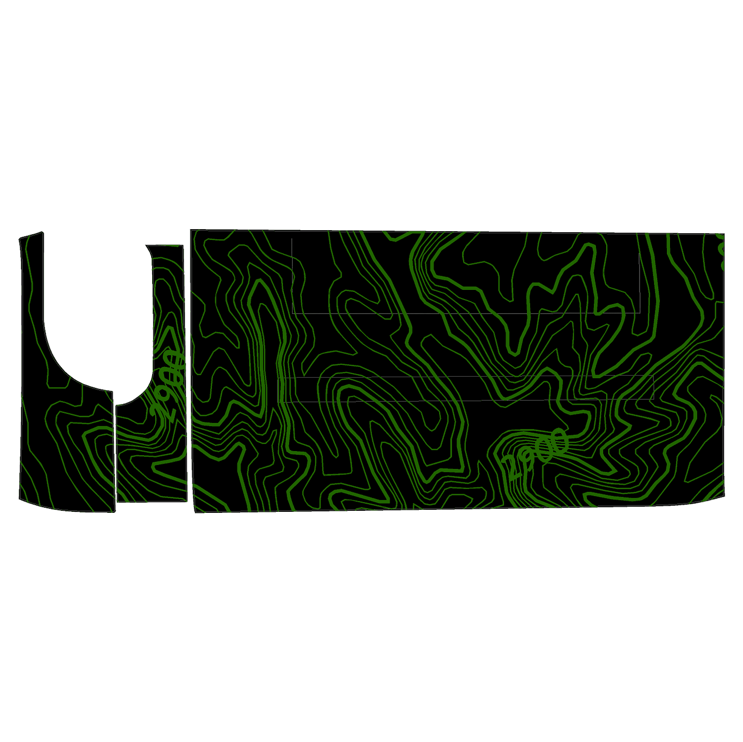 Topo 3 Piece Dash Kit (Printed Series) - 2021+ Bronco - Speedlogix