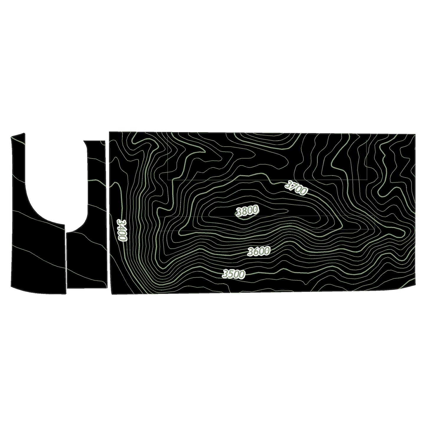Topo 3 Piece Dash Kit (Printed Series) - 2021+ Bronco - Speedlogix