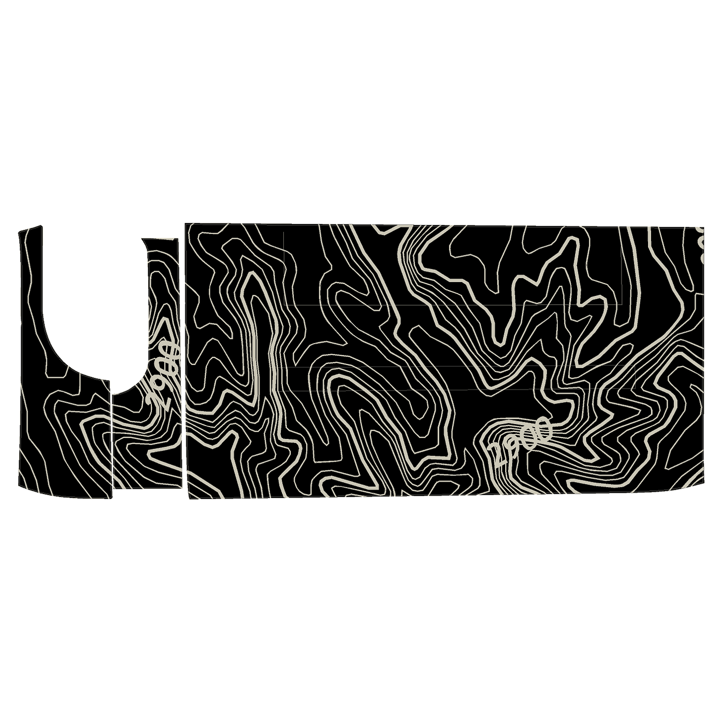 Topo 3 Piece Dash Kit (Printed Series) - 2021+ Bronco - Speedlogix