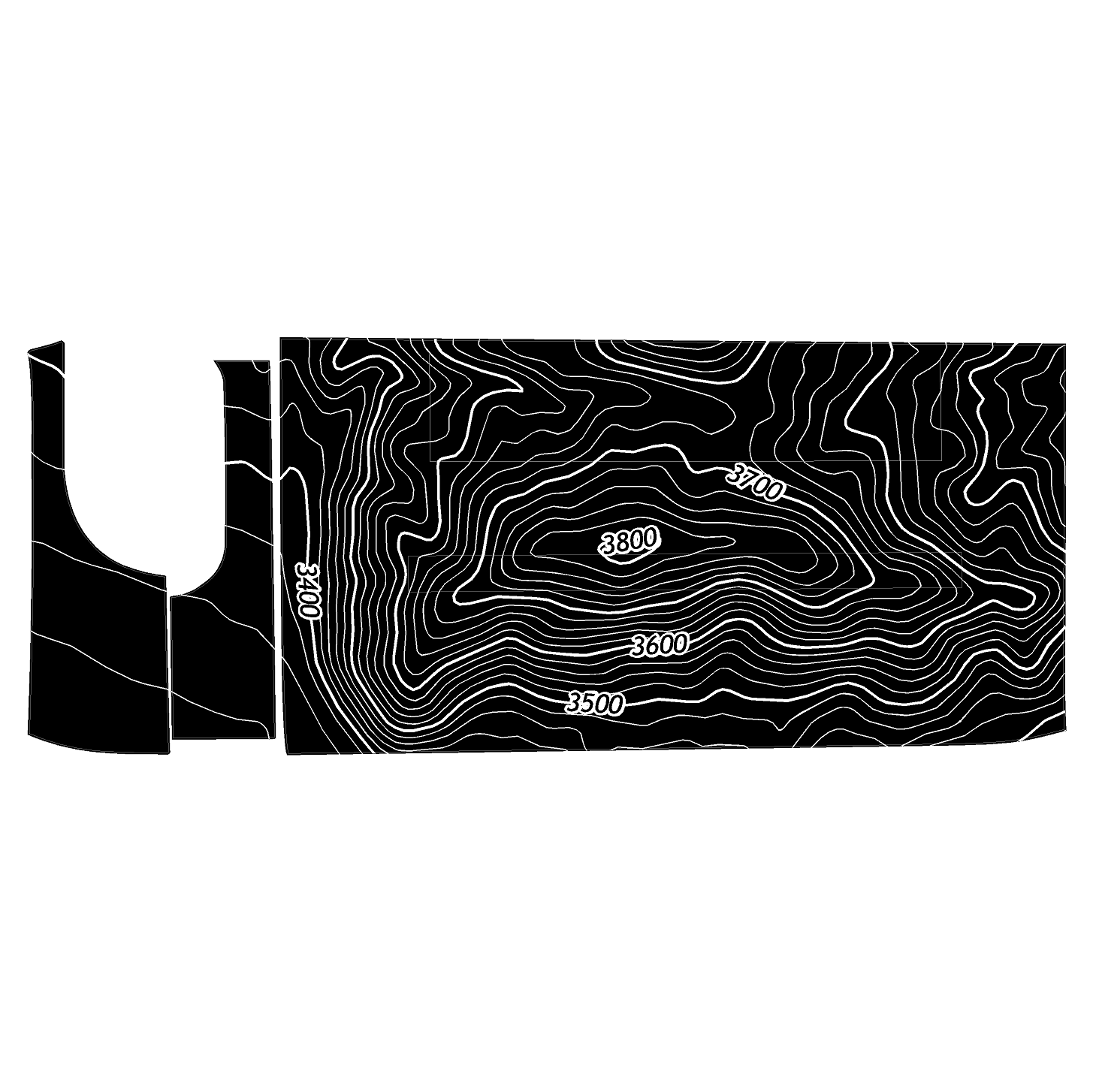 Topo 3 Piece Dash Kit (Printed Series) - 2021+ Bronco - Speedlogix