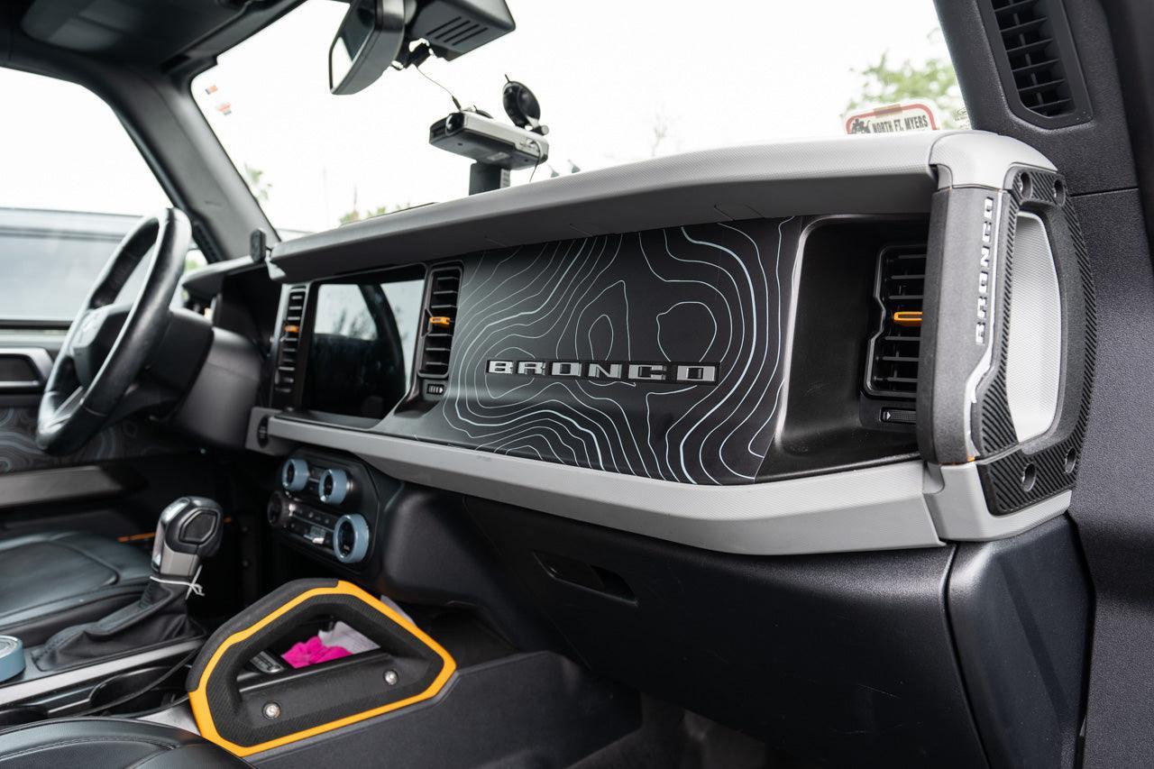 Topo 3 Piece Dash Kit (Printed Series) - 2021+ Bronco - Speedlogix