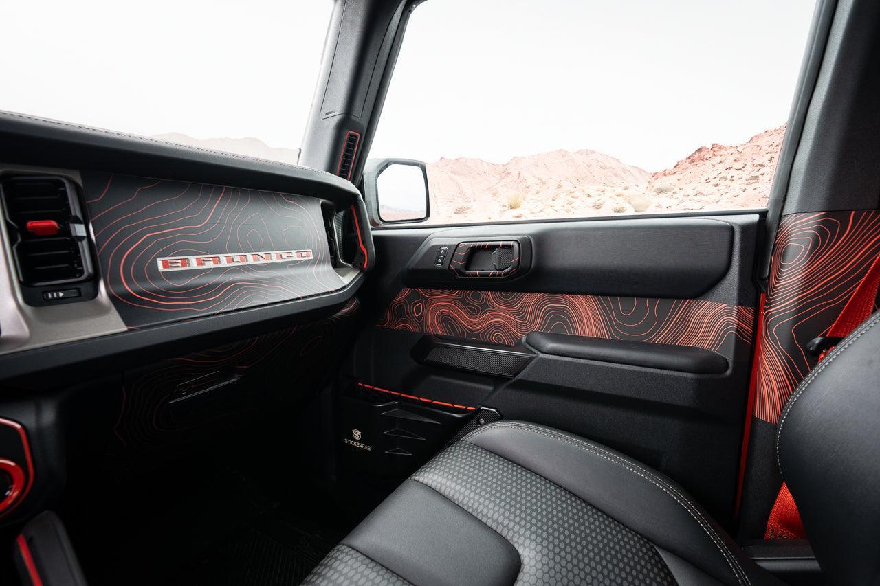 Topo 3 Piece Dash Kit (Printed Series) - 2021+ Bronco - Speedlogix