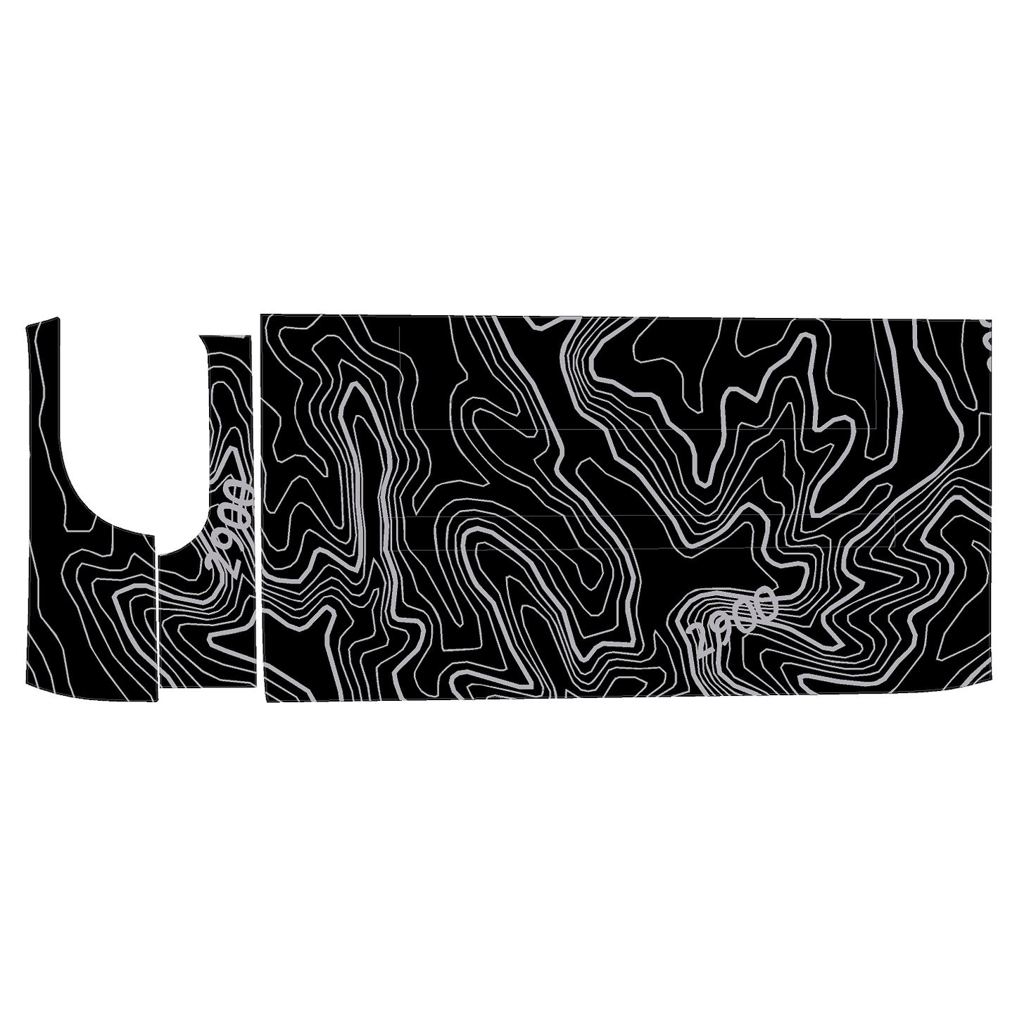 Topo 3 Piece Dash Kit (Printed Series) - 2021+ Bronco - Speedlogix