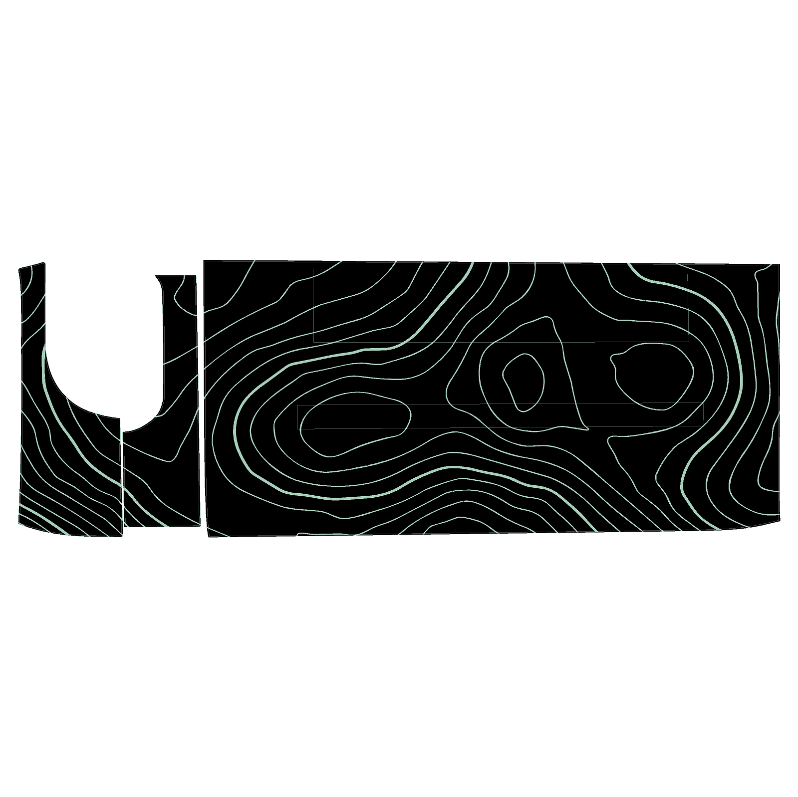 Topo 3 Piece Dash Kit (Printed Series) - 2021+ Bronco - Speedlogix