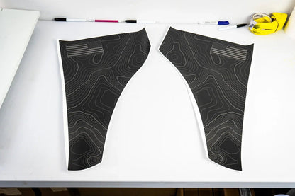 Topo American Flag Fender Overlays - 2021+ Bronco - Speedlogix