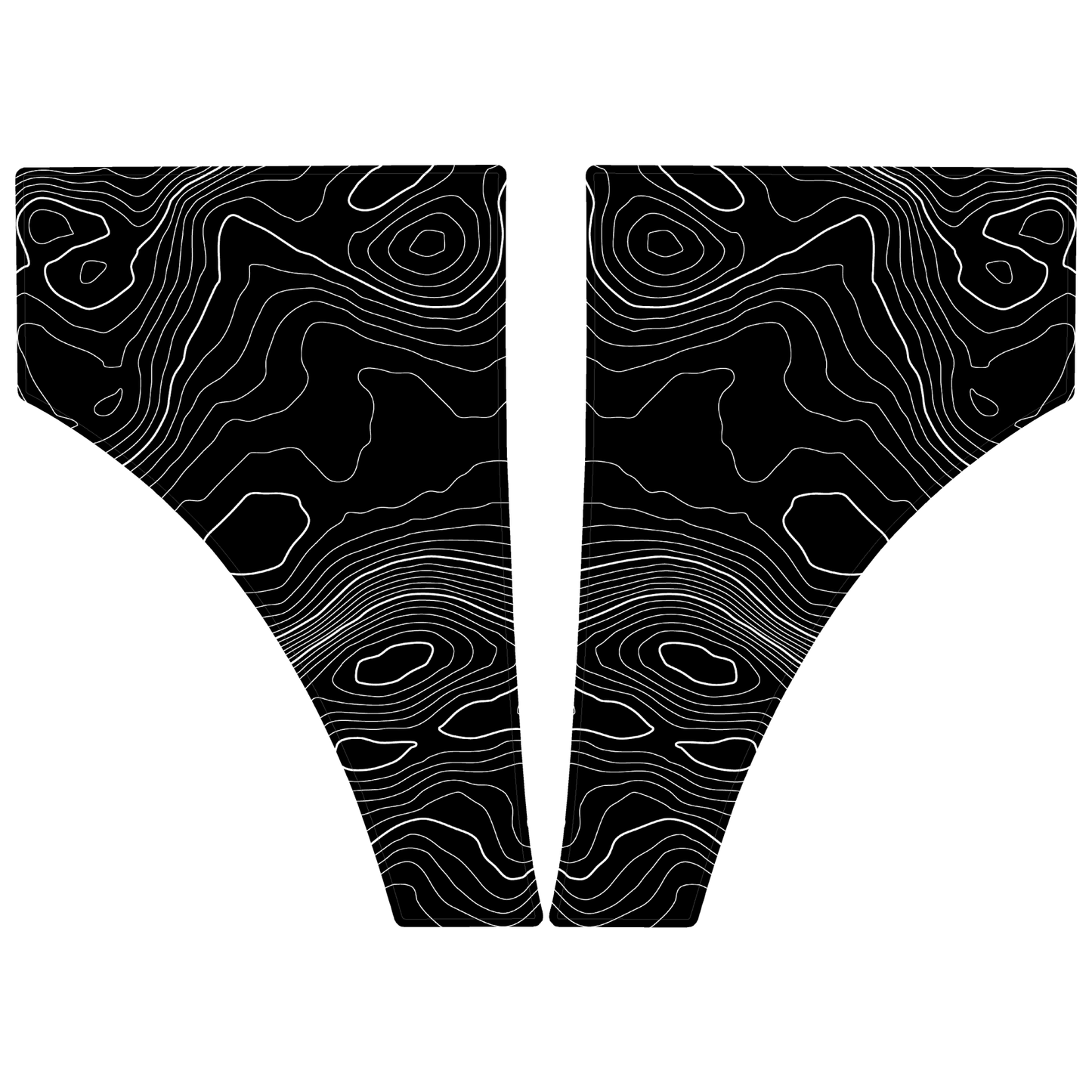 Topo American Flag Fender Overlays - 2021+ Bronco - Speedlogix