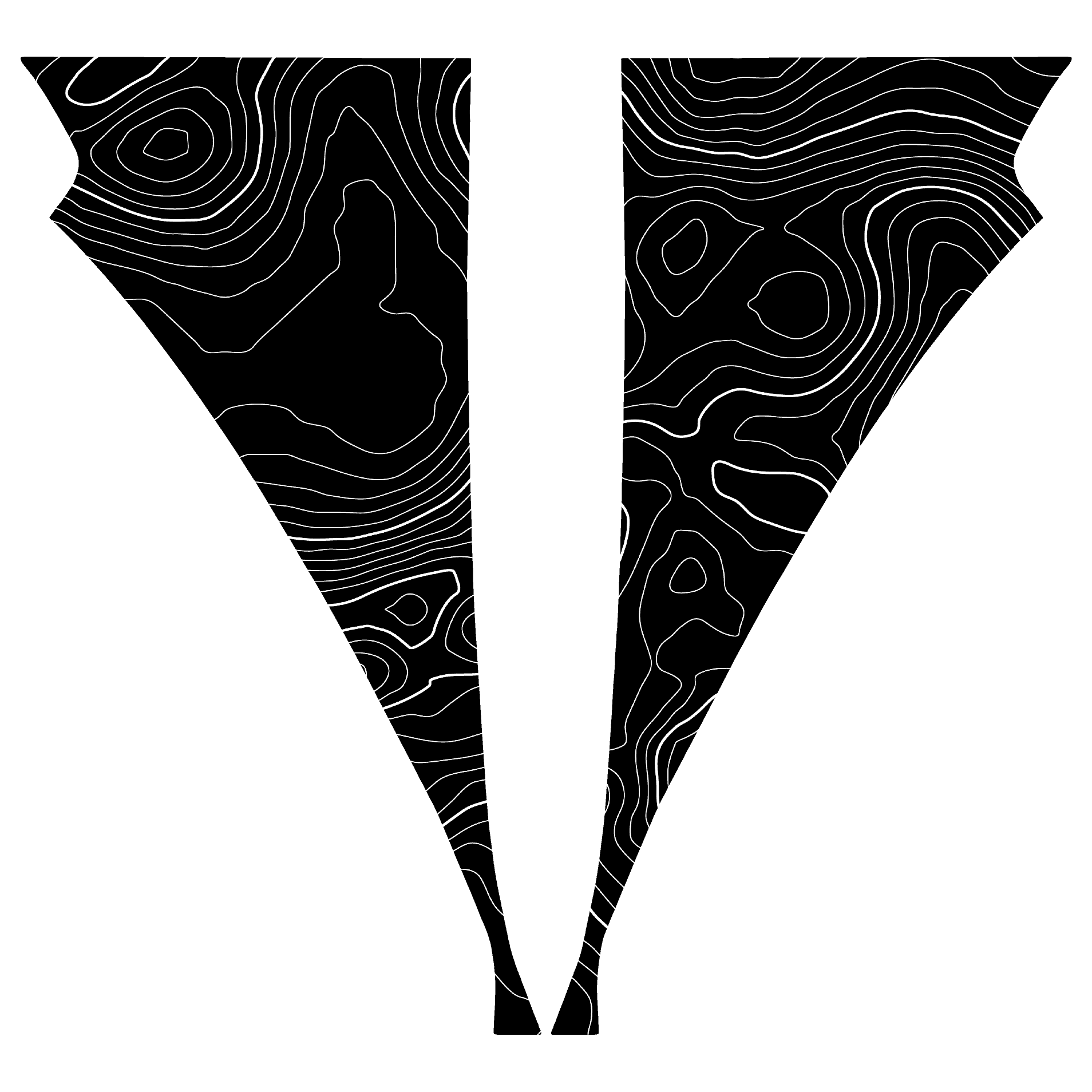 Topo American Flag Fender Overlays (Clear) - 2022+ Bronco Raptor - Speedlogix