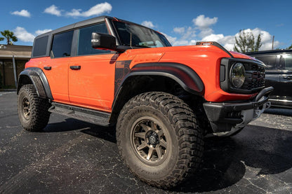 Topo American Flag Fender Overlays (Clear) - 2022+ Bronco Raptor - Speedlogix
