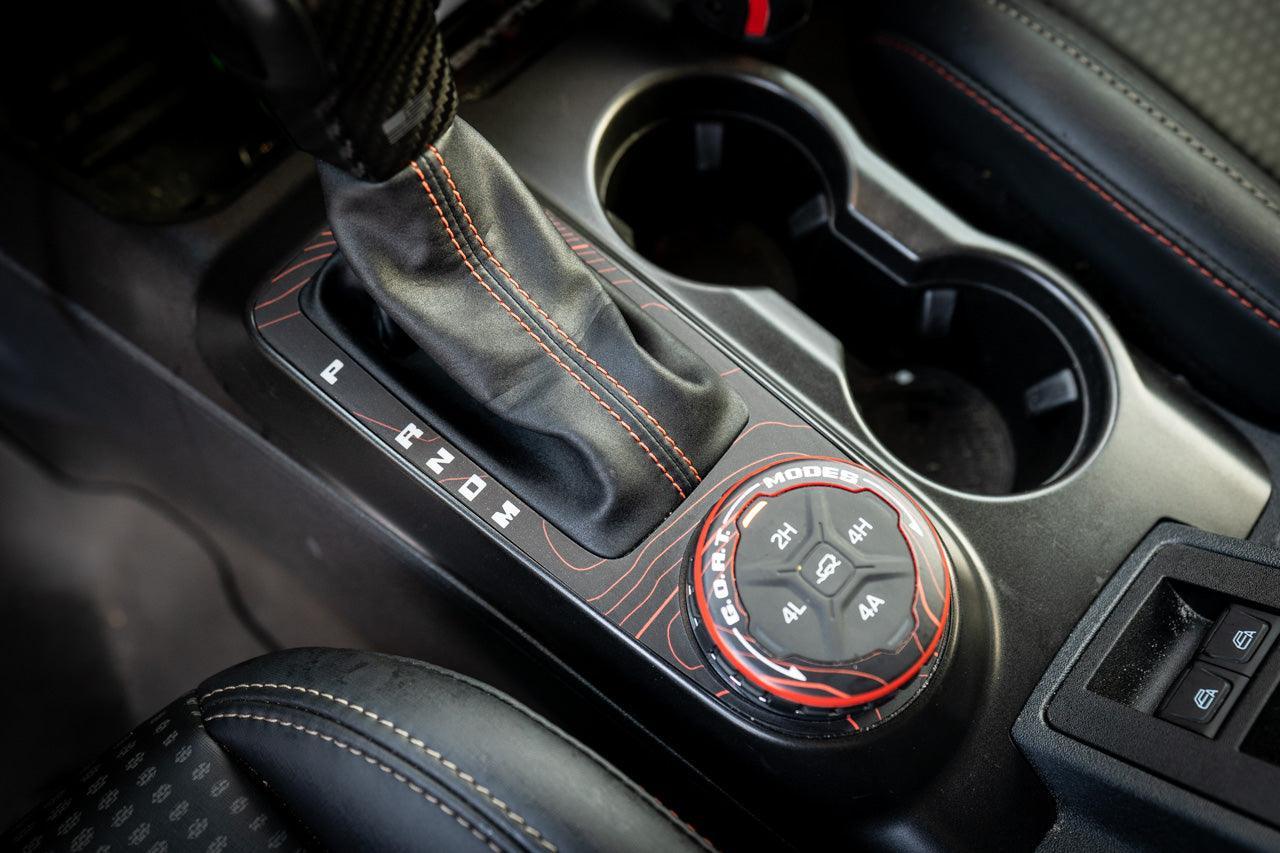 Topo Automatic Shifter Overlay (Printed Series) - 2021+ Bronco Automatic - Speedlogix