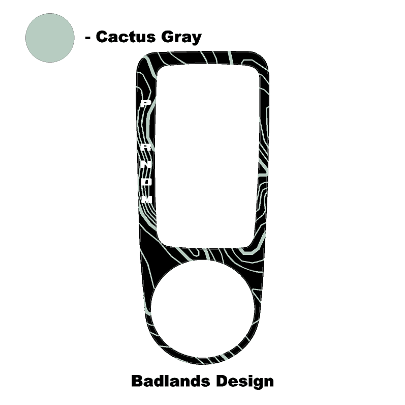 Topo Automatic Shifter Overlay (Printed Series) - 2021+ Bronco Automatic - Speedlogix