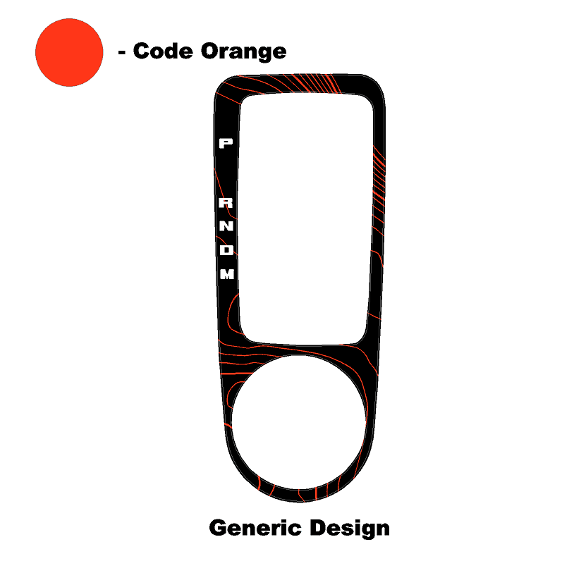 Topo Automatic Shifter Overlay (Printed Series) - 2021+ Bronco Automatic - Speedlogix