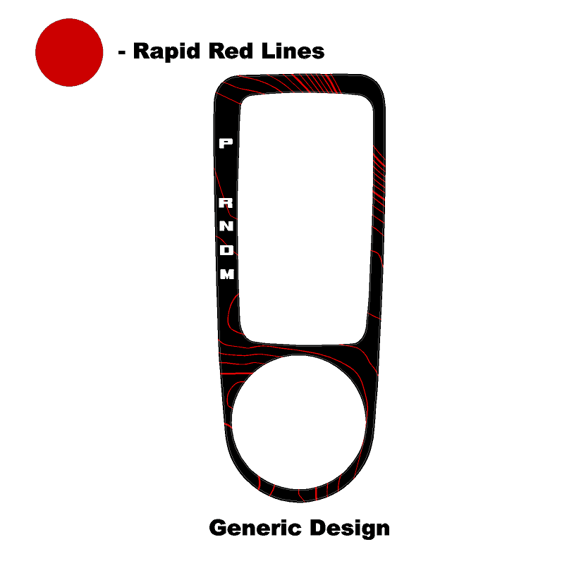Topo Automatic Shifter Overlay (Printed Series) - 2021+ Bronco Automatic - Speedlogix