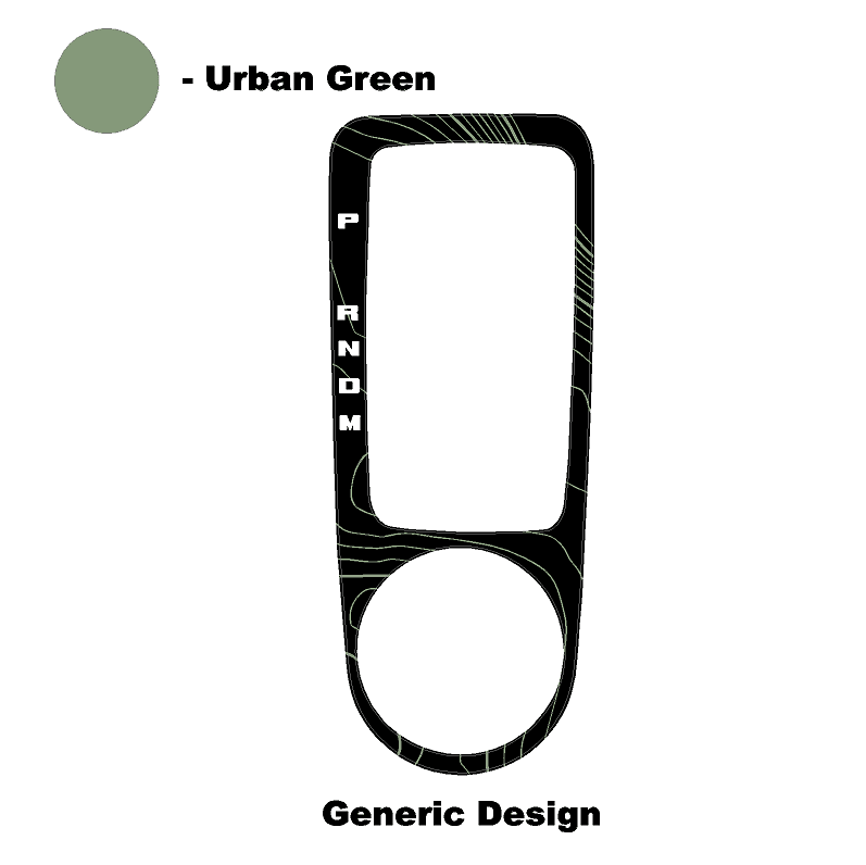 Topo Automatic Shifter Overlay (Printed Series) - 2021+ Bronco Automatic - Speedlogix