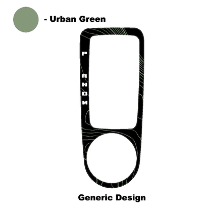 Topo Automatic Shifter Overlay (Printed Series) - 2021+ Bronco Automatic - Speedlogix