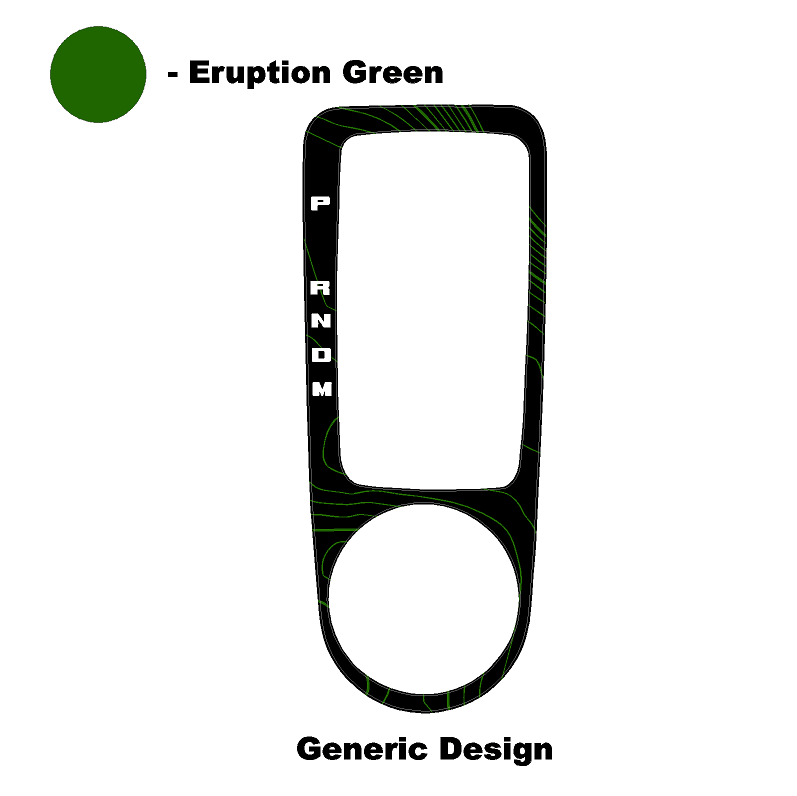 Topo Automatic Shifter Overlay (Printed Series) - 2021+ Bronco Automatic - Speedlogix