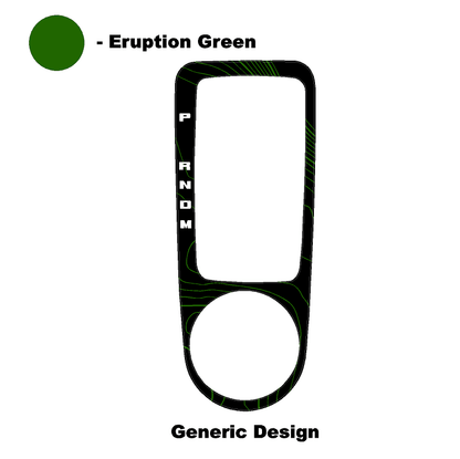 Topo Automatic Shifter Overlay (Printed Series) - 2021+ Bronco Automatic - Speedlogix