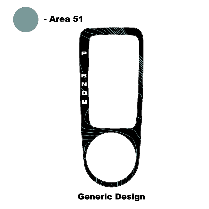 Topo Automatic Shifter Overlay (Printed Series) - 2021+ Bronco Automatic - Speedlogix