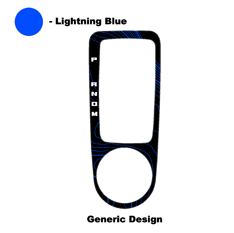 Topo Automatic Shifter Overlay (Printed Series) - 2021+ Bronco Automatic - Speedlogix