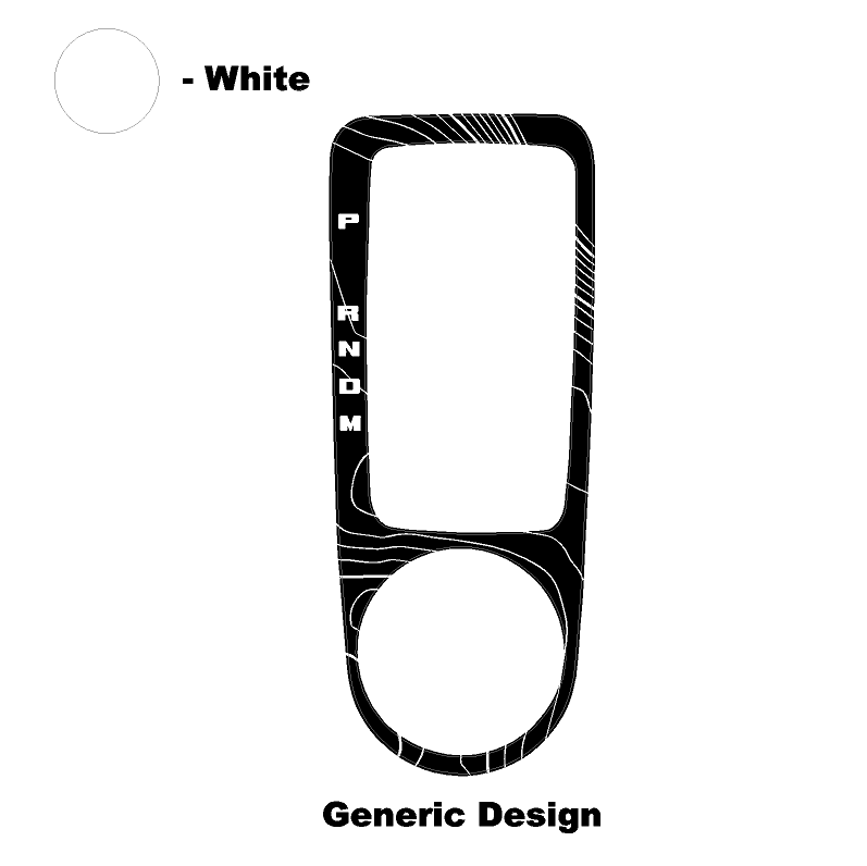 Topo Automatic Shifter Overlay (Printed Series) - 2021+ Bronco Automatic - Speedlogix