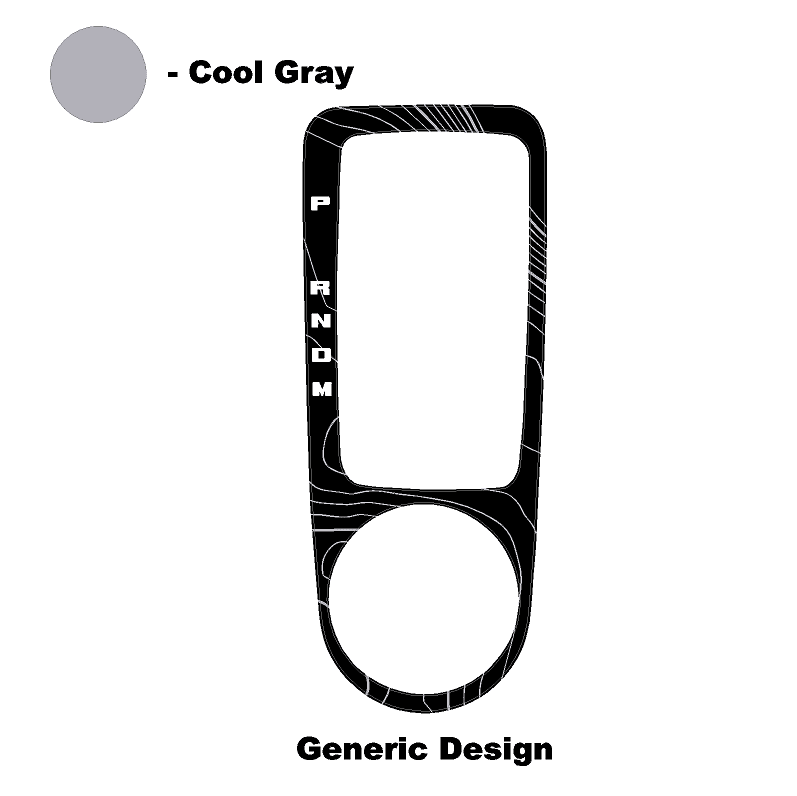 Topo Automatic Shifter Overlay (Printed Series) - 2021+ Bronco Automatic - Speedlogix