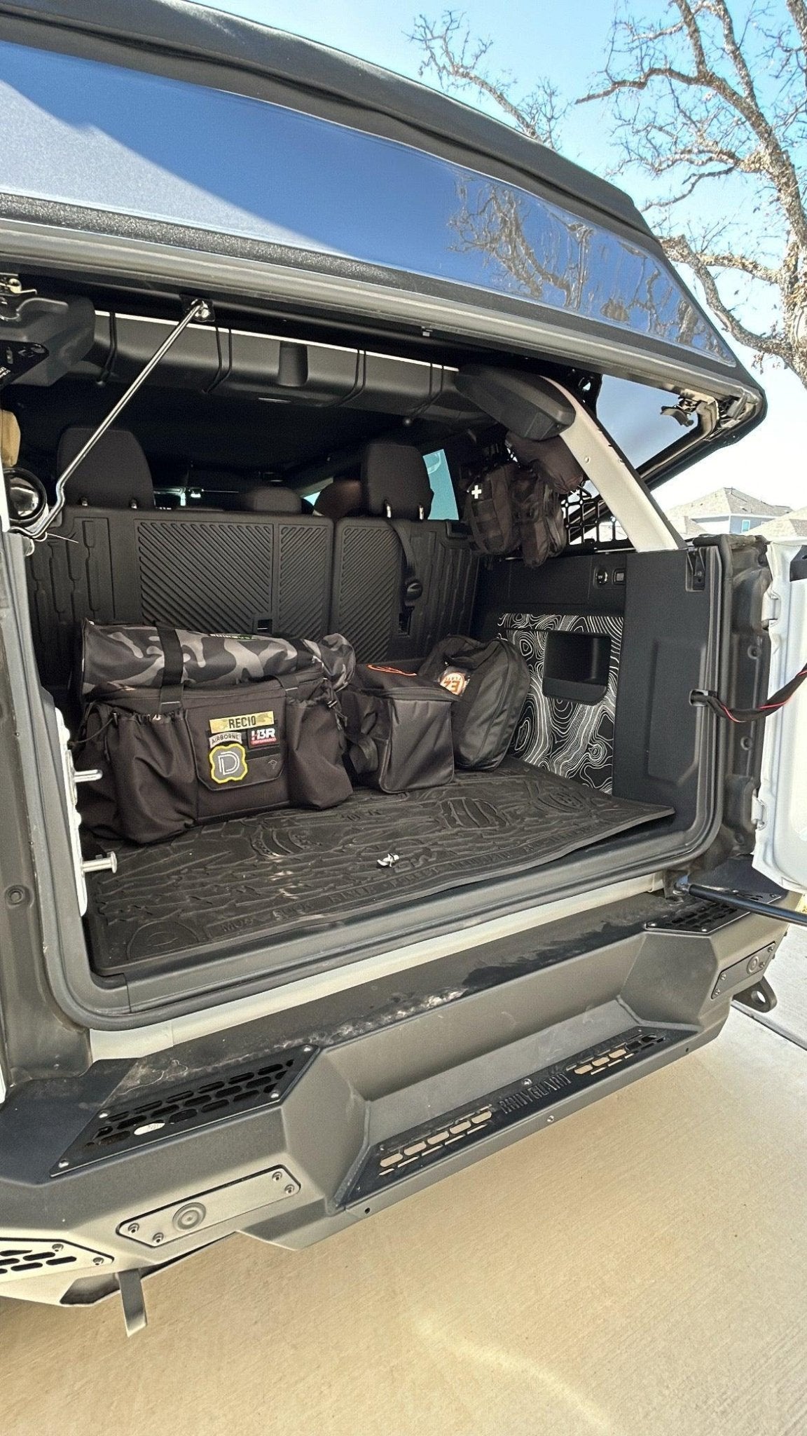 Topo Cargo Area Overlay Kit Part 1 (Printed Series) - 2021+ Bronco 4 Door - Speedlogix