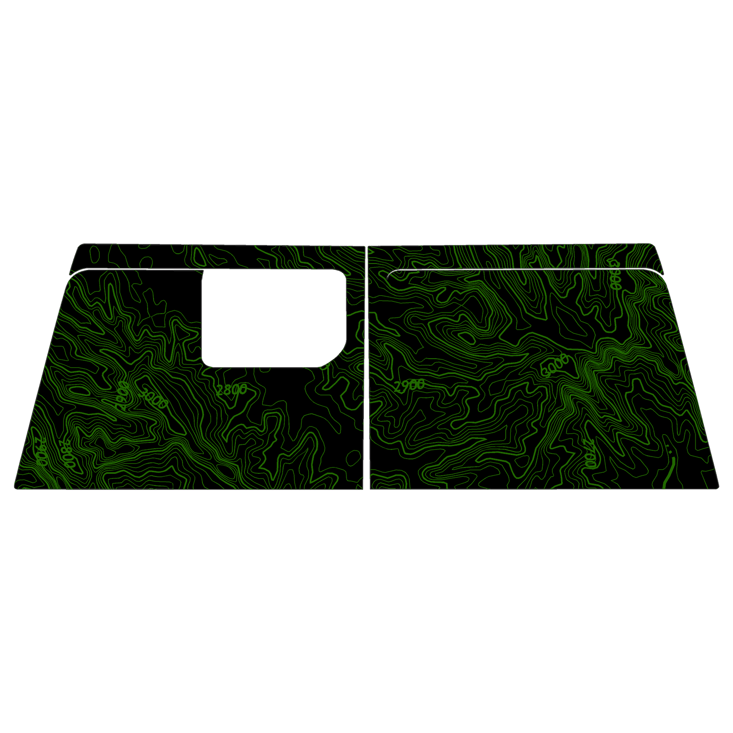 Topo Cargo Area Overlay Kit Part 1 (Printed Series) - 2021+ Bronco 4 Door - Speedlogix