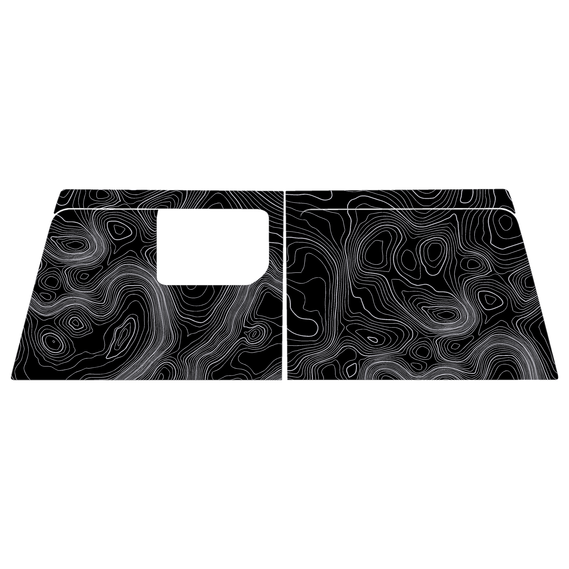 Topo Cargo Area Overlay Kit Part 1 (Printed Series) - 2021+ Bronco 4 Door - Speedlogix