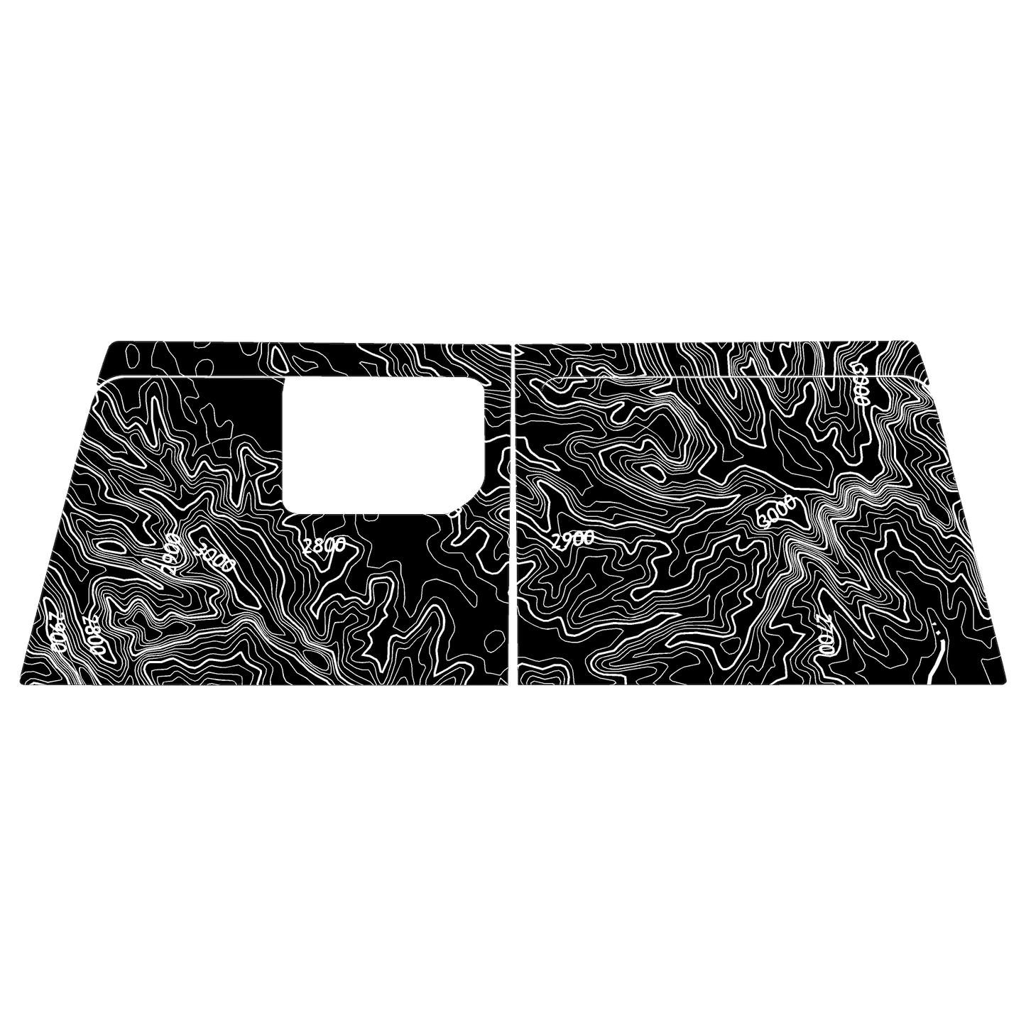 Topo Cargo Area Overlay Kit Part 1 (Printed Series) - 2021+ Bronco 4 Door - Speedlogix
