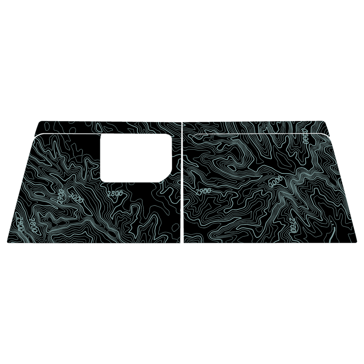 Topo Cargo Area Overlay Kit Part 1 (Printed Series) - 2021+ Bronco 4 Door - Speedlogix