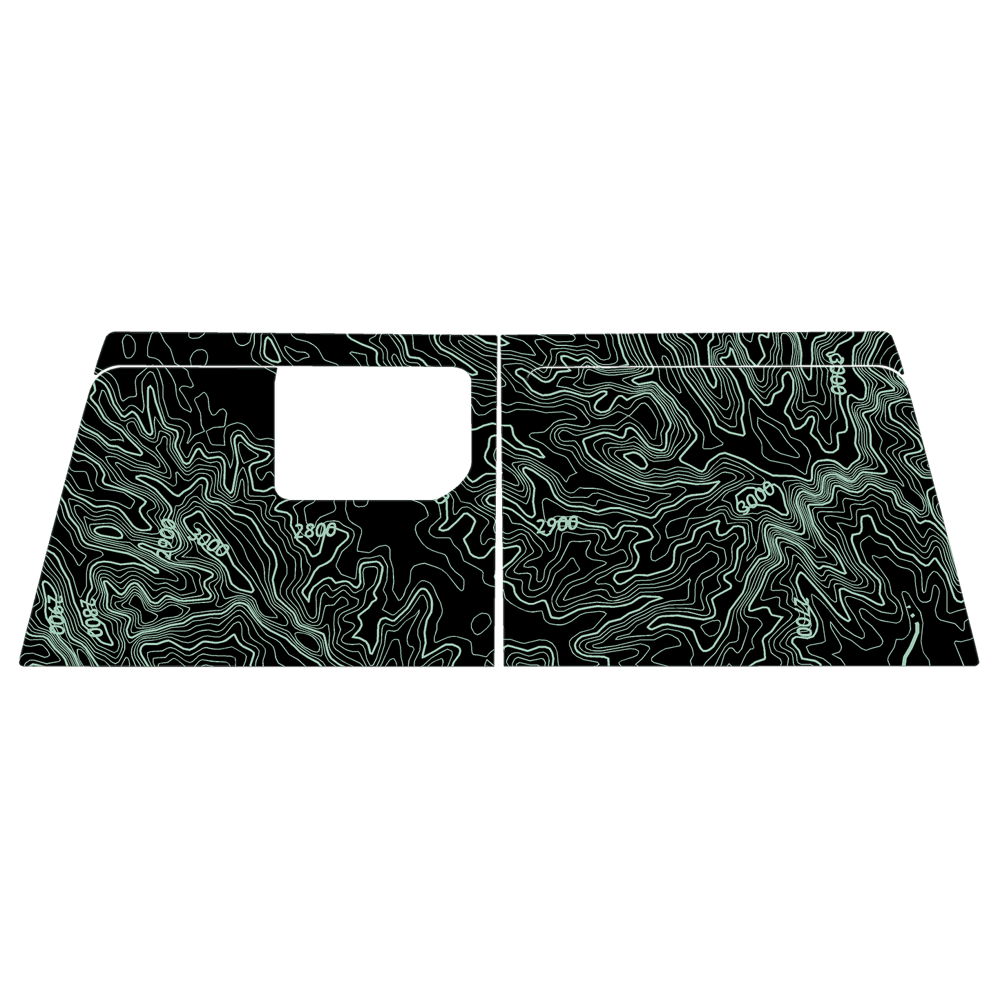 Topo Cargo Area Overlay Kit Part 1 (Printed Series) - 2021+ Bronco 4 Door - Speedlogix