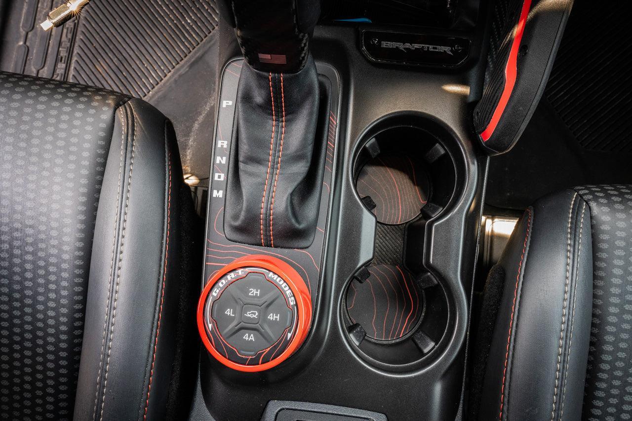 Topo Cup Holder Inserts (Printed Series + Acrylic) - 2021+ Bronco - Speedlogix