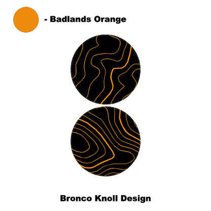 Topo Cup Holder Inserts (Printed Series + Acrylic) - 2021+ Bronco - Speedlogix