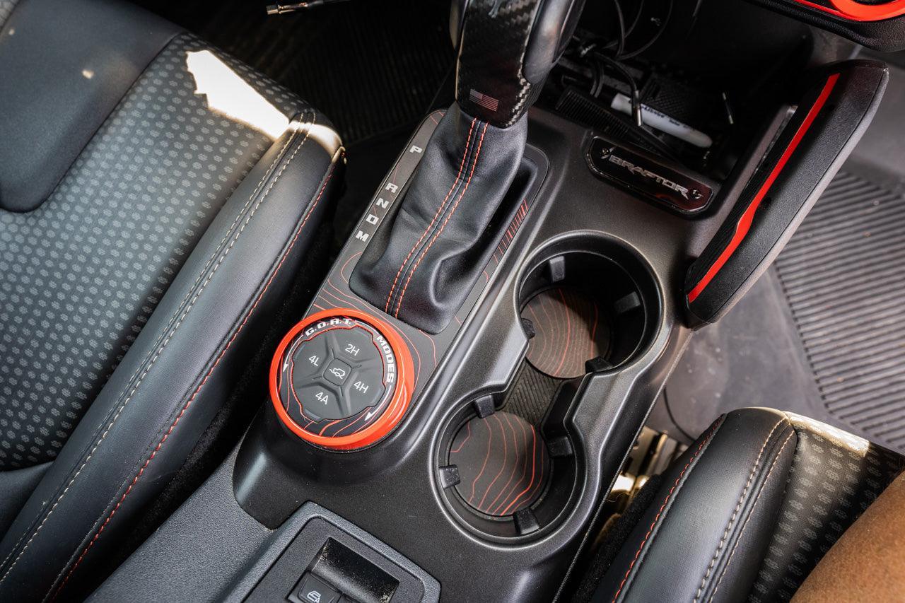 Topo Cup Holder Inserts (Printed Series + Acrylic) - 2021+ Bronco - Speedlogix