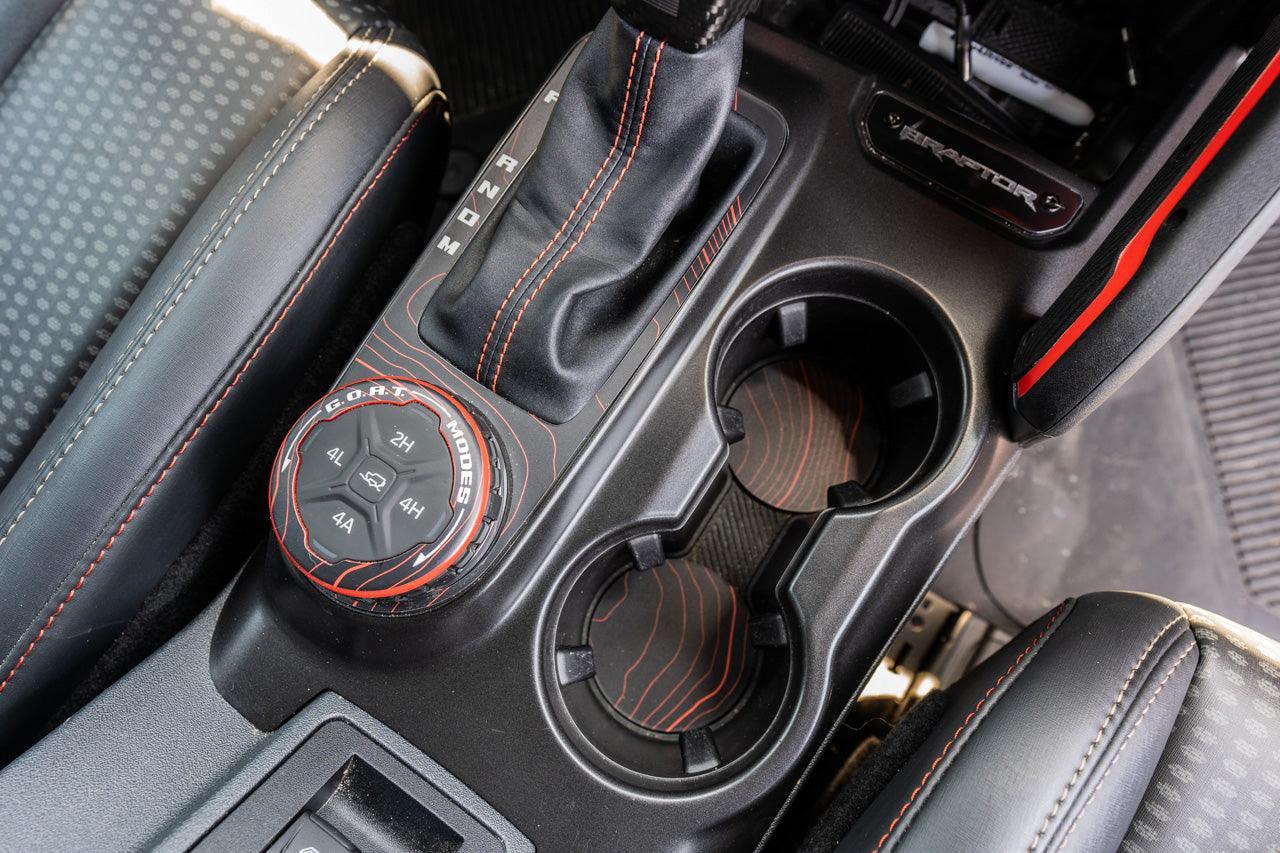 Topo Cup Holder Inserts (Printed Series + Acrylic) - 2021+ Bronco - Speedlogix