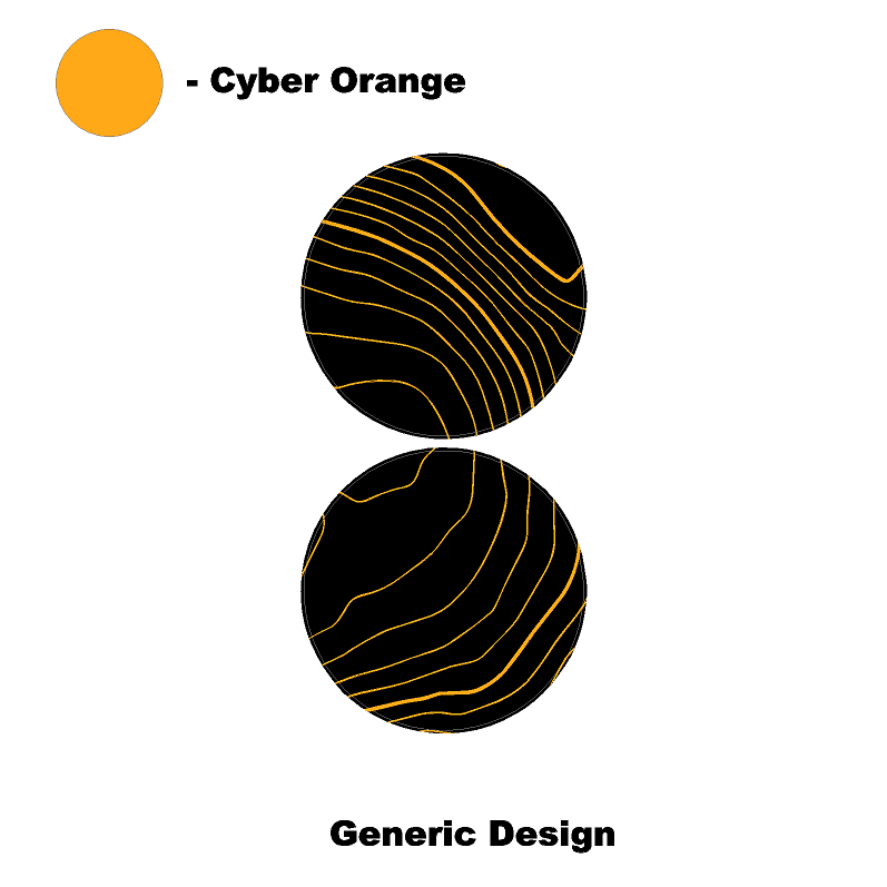 Topo Cup Holder Inserts (Printed Series + Acrylic) - 2021+ Bronco - Speedlogix