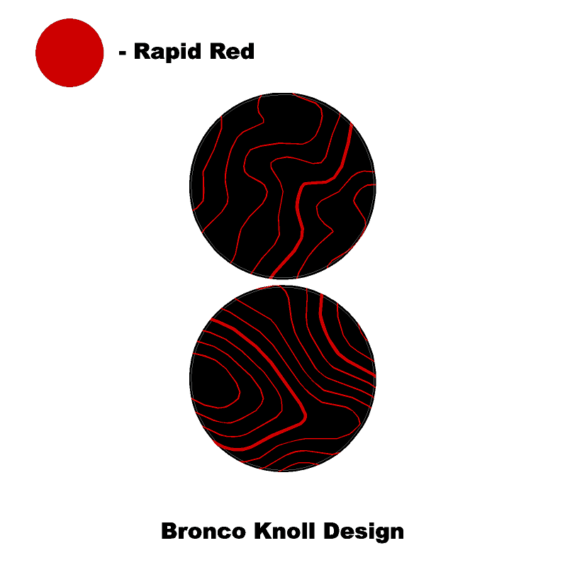 Topo Cup Holder Inserts (Printed Series + Acrylic) - 2021+ Bronco - Speedlogix