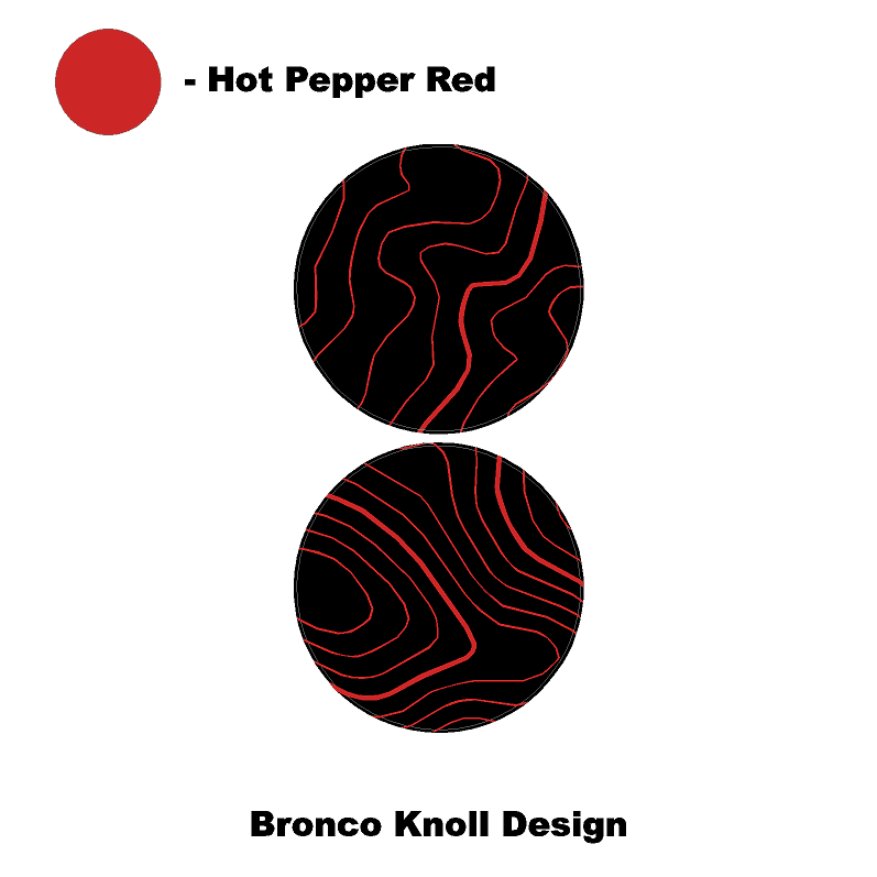 Topo Cup Holder Inserts (Printed Series + Acrylic) - 2021+ Bronco - Speedlogix