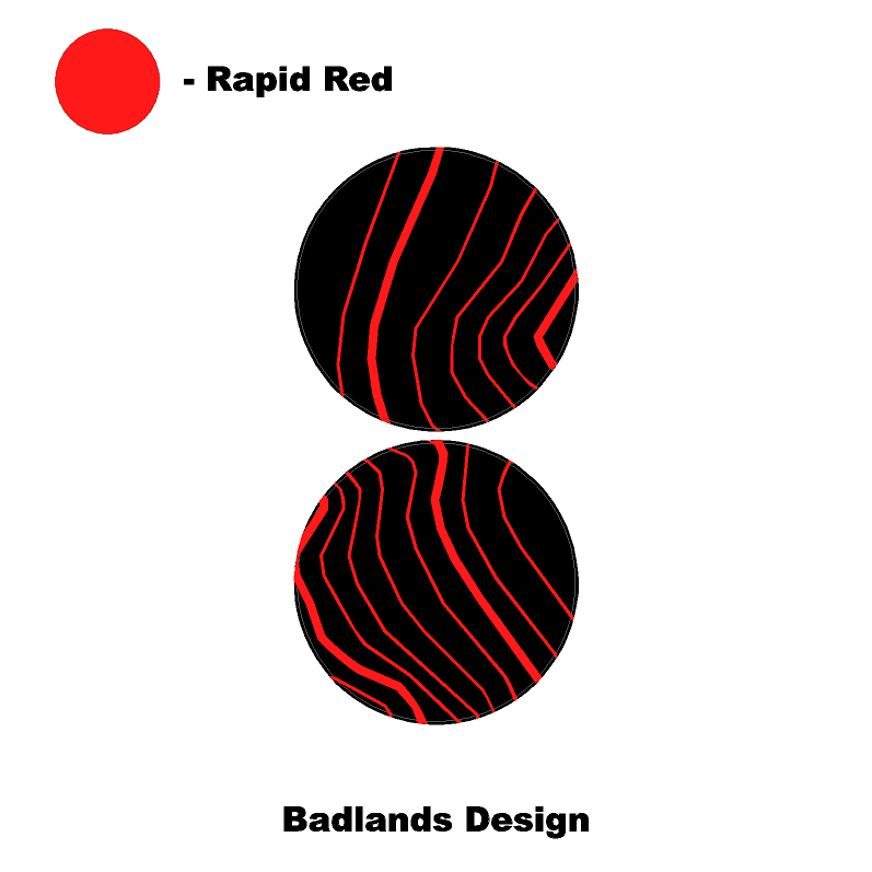 Topo Cup Holder Inserts (Printed Series + Acrylic) - 2021+ Bronco - Speedlogix