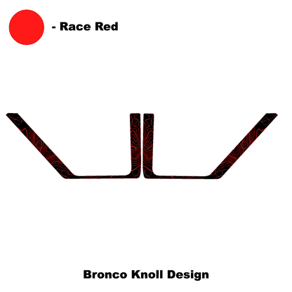 Topo Front Door Net Trim Overlay Kit (Printed Series) - 2021+ Bronco - Speedlogix