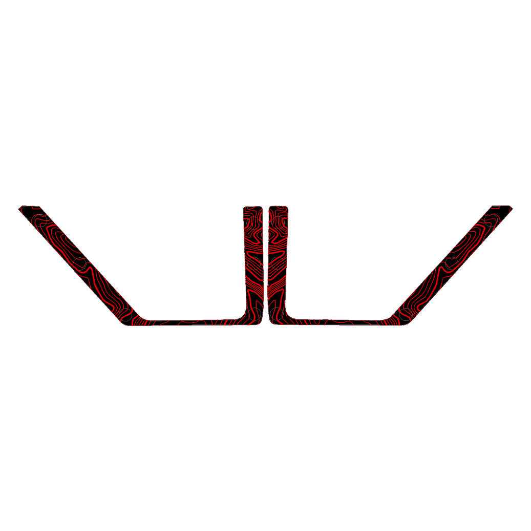 Topo Front Door Net Trim Overlay Kit (Printed Series) - 2021+ Bronco - Speedlogix