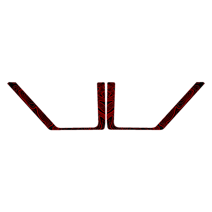 Topo Front Door Net Trim Overlay Kit (Printed Series) - 2021+ Bronco - Speedlogix