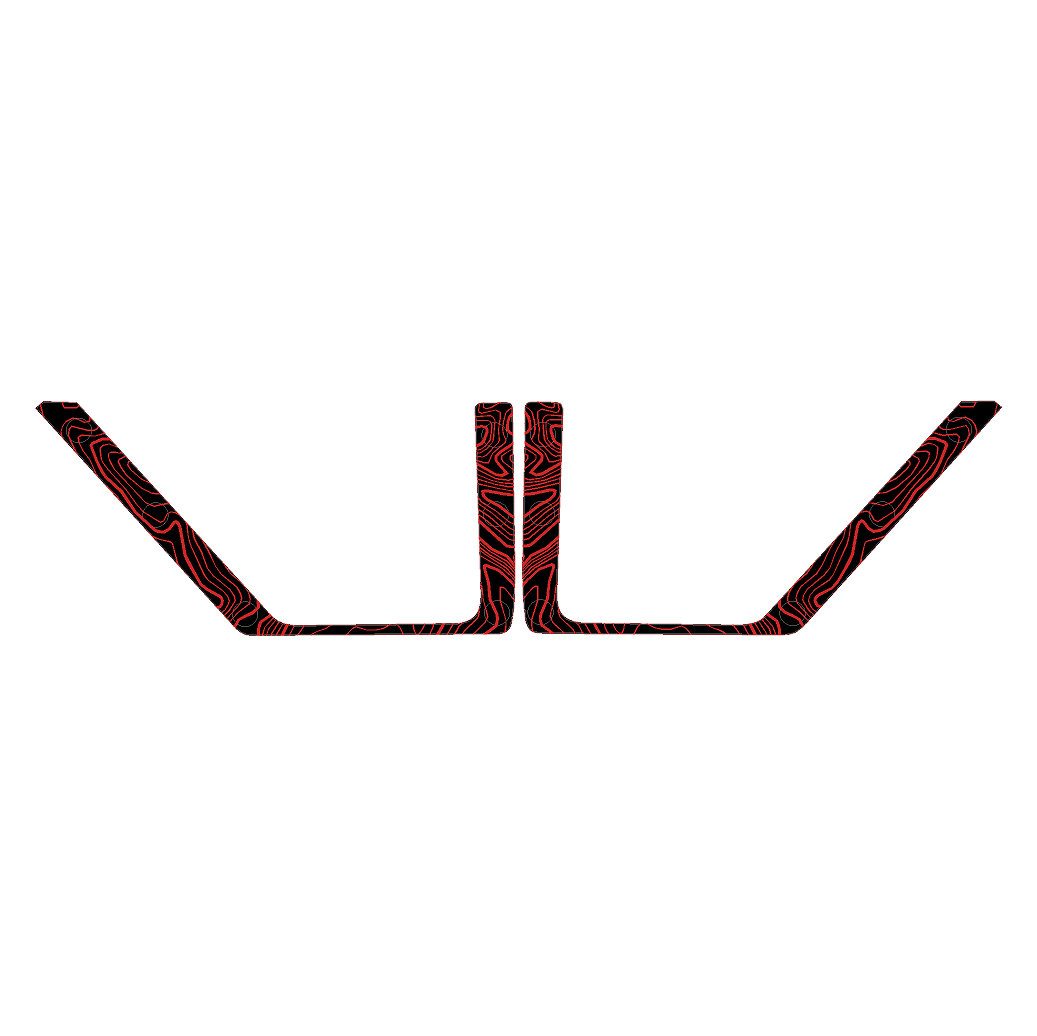 Topo Front Door Net Trim Overlay Kit (Printed Series) - 2021+ Bronco - Speedlogix