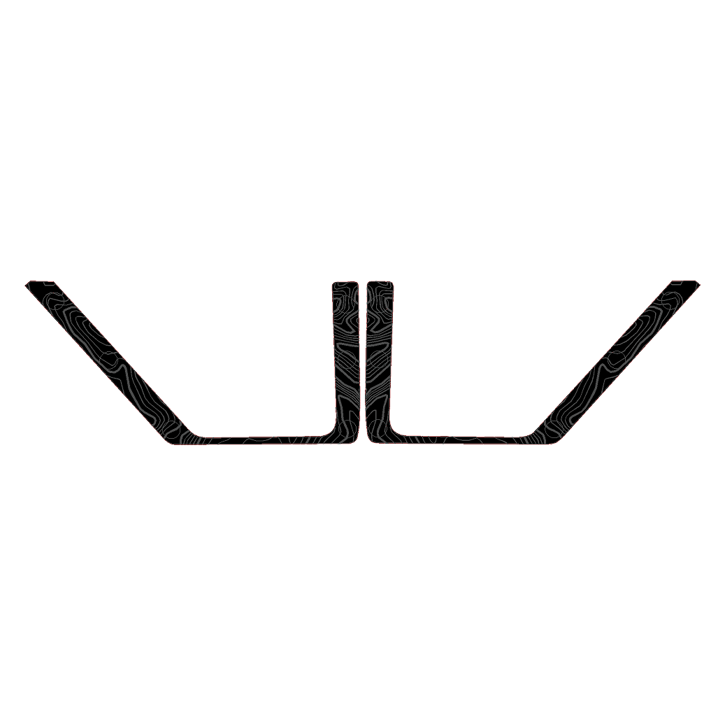 Topo Front Door Net Trim Overlay Kit (Printed Series) - 2021+ Bronco - Speedlogix